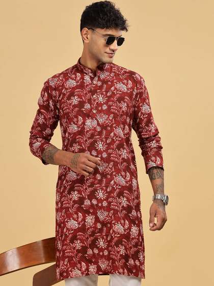 Anouk Printed Cotton Kurta