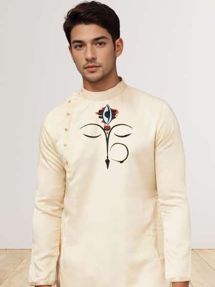 DEVOILER Men Ethnic Motifs Printed Kurta