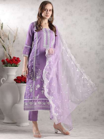 KALINI Floral Embroidered Kurta Set