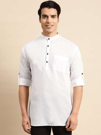 RAJUBHAI HARGOVINDAS Cotton Straight Short Kurta