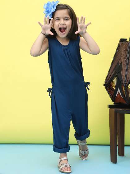 Baawri Girls Basic
                    Casual Solid Sleeveless Jumpsuit