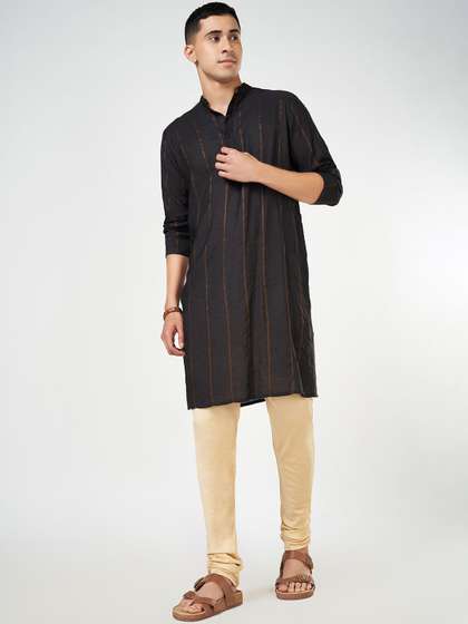 indus route by Pantaloons Pure Cotton Straight Kurta