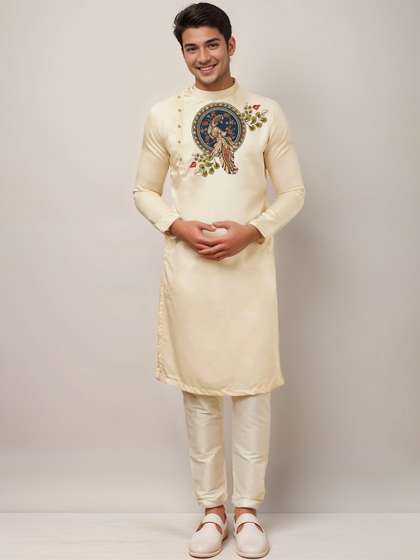 DEVOILER Floral Printed Cotton Kurta