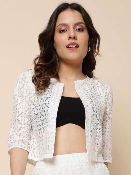 UnaOne Women
                          Embroidered Shrug