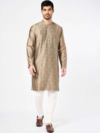 indus route by Pantaloons Embroidered Straight Kurta