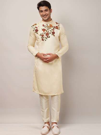 DEVOILER Floral Printed Cotton Kurta