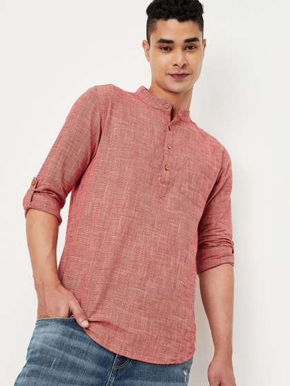 max Woven Design Kurta