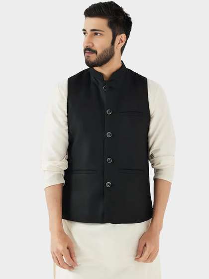 BAESD Mandarin Collar Nehru Jacket