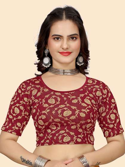 SHREEJI DESIGNER Stretchable Saree Blouse