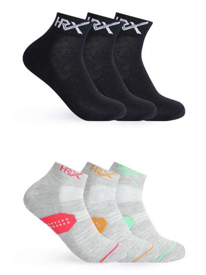 HRX by Hrithik Roshan
                    Unisex Pack Of 6 Ankle-Length Socks