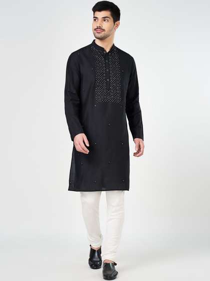 indus route by Pantaloons Embroidered Straight Kurta