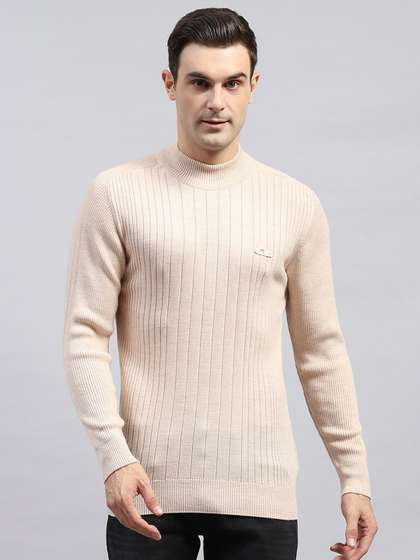 Monte Carlo Men
                          Striped Woollen Pullover Sweaters