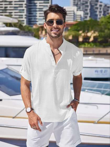 Anouk Mandarin Collar Straight Kurta