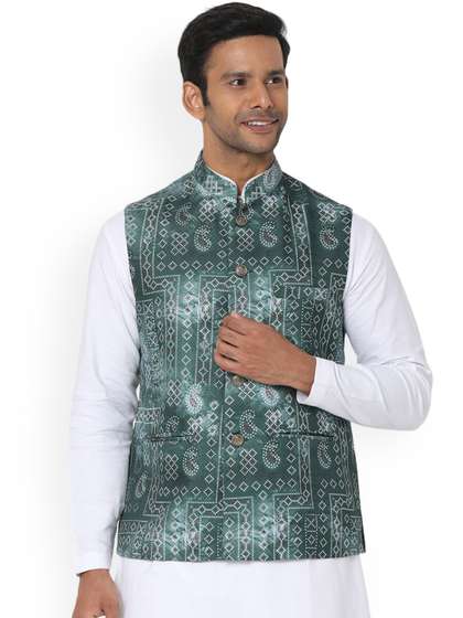 SALWAR STUDIO Printed Nehru Jackets