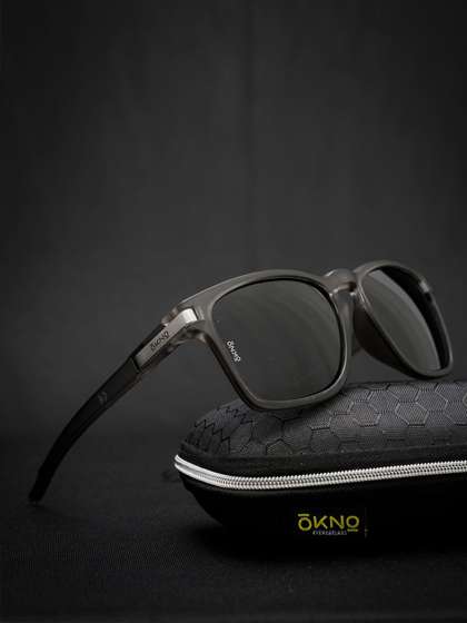 OKNO Polarised and
                        UV Protected Lens Unisex Black Square
                        Sunglasses