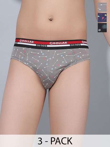 Dollar Bigboss Kid's
                    Printed Pack of 3 Functional Pouch Support Brief