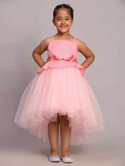 Toy Balloon kids Girls
                    High -Low Fit & Flare Midi Dress