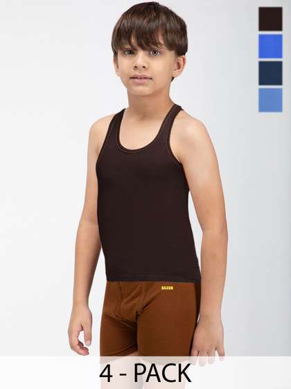 AMUL COMFY Boys Pack Of
                    5 Assorted Innerwear Vests