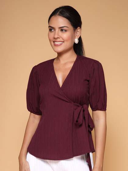 KATLINE Women Crepe
                      Top