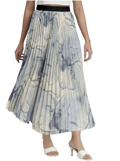 Krunal Raiyani Flared Maxi-Length Skirts