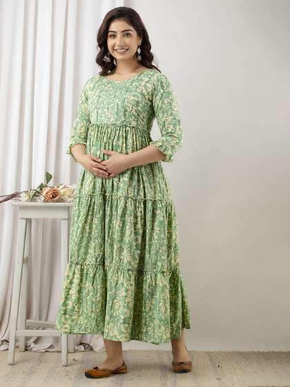 VARICOS Pure Cotton Maternity Dress