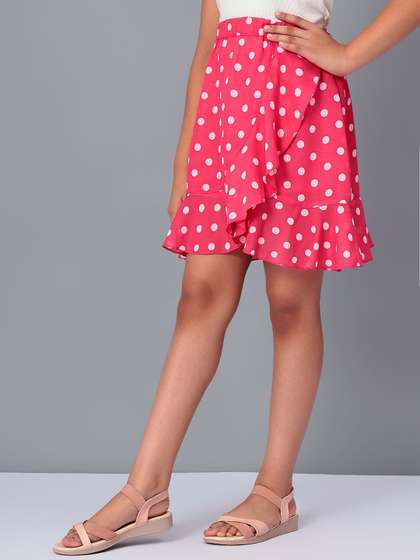 CACA CINA Printed A-Line Mini Skirts