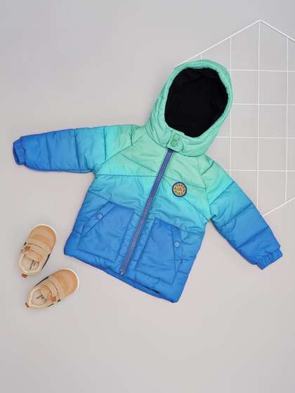 Pantaloons Baby Boys
                    Hooded Ombre Printed Casual Padded Jacket