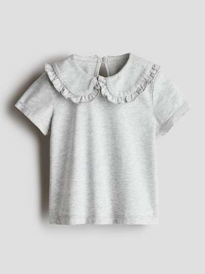 H&M Girls Collared Cotton Top