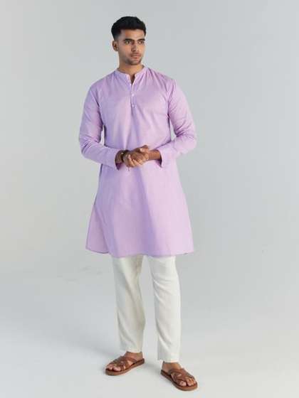 SAADAA Cotton Linen Straight Kurta