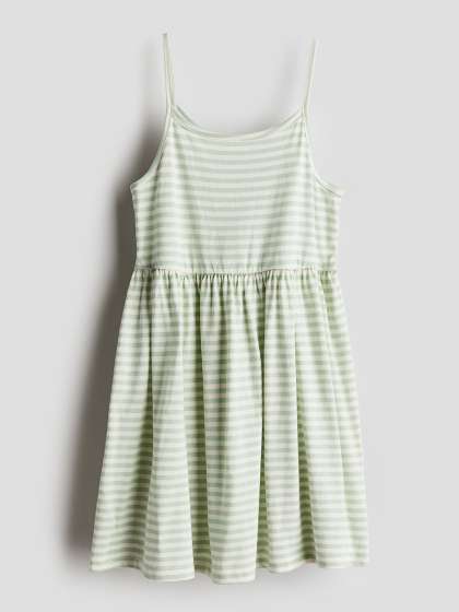 H&M Girls Cotton Jersey Strappy Dress