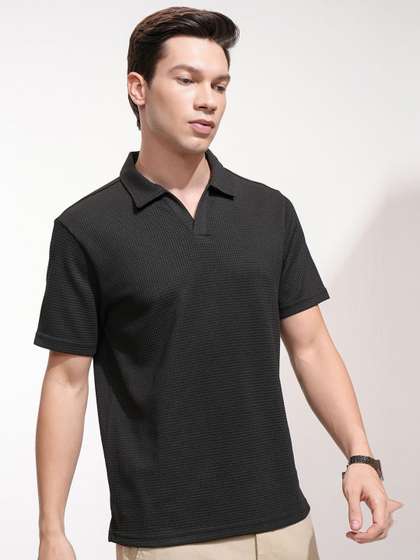 HIGHLANDER Men Self Design T-shirt