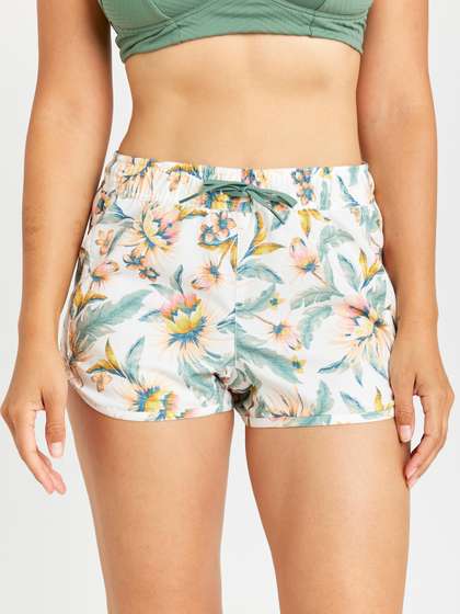 Decathlon Olaian -
                        Women White Tini Belly Resistant to Impact of
                        Wave Swim Shorts