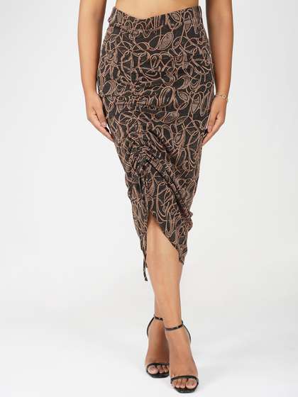Bindigasm Printed Pencil Midi Skirts