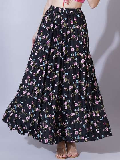U&F Women Flared Maxi Skirts