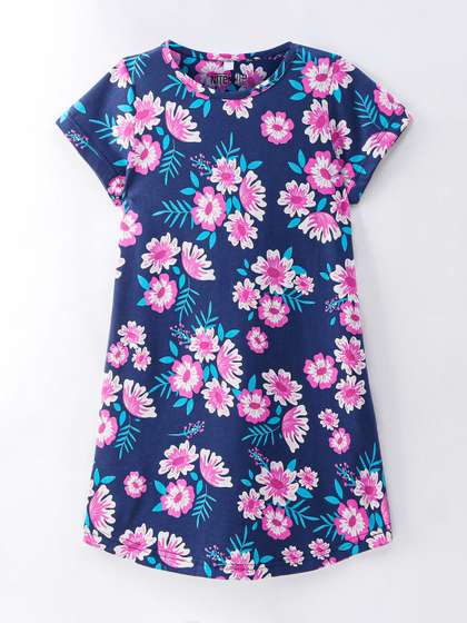 Nite Flite Girls
                      Printed Pure Cotton Round Neck Short Sleeves
                      Regular Nightdress