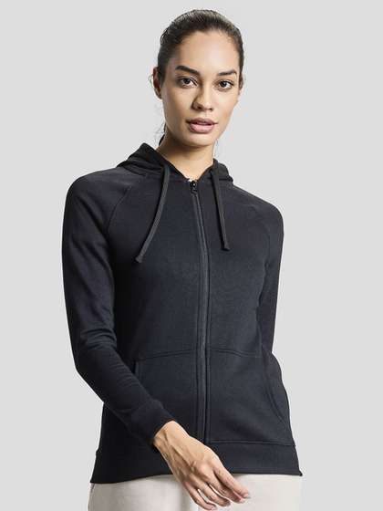 BOLDFIT Women Hooded
                        Front-Open Sweatshirt