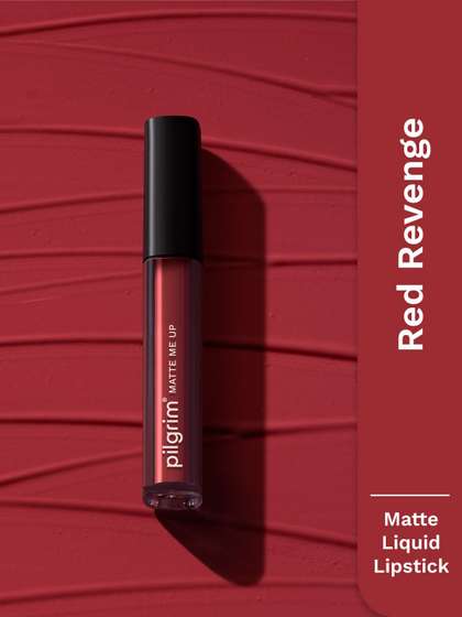 Pilgrim Matte Me
                          Up Liquid Long-Lasting & Non-Drying
                          Lipstick - 3 ml - Red Revenge -16