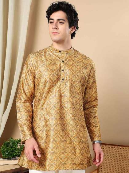 TATTVA Printed Straight Short Kurta
