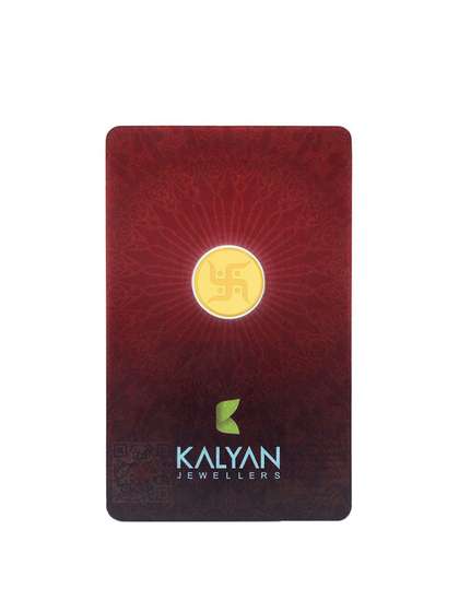 Kalyan Jewellers 24K
                      (999) Purity Swastik Gold Coin 1 Gms