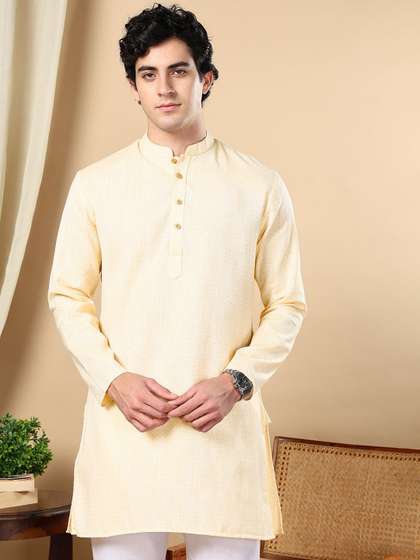 TATTVA Woven Design Cotton Kurta