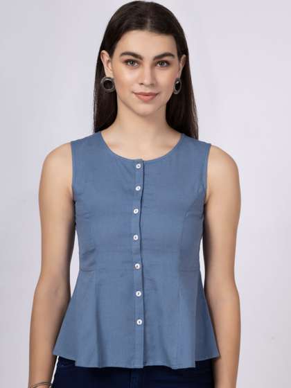 Saffron Threads
                        Women Sleeveless A-Line Top