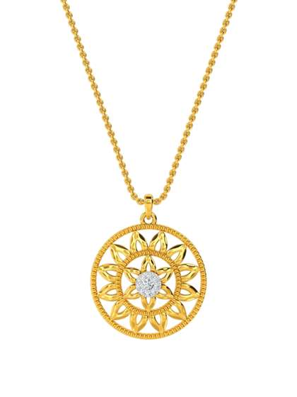 KISNA DIAMOND AND
                          GOLD JEWELLERY Women 14KT Pendant