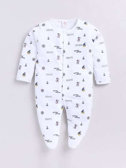 Dollar Kid Super Soft
                    Printed Long Sleeves Shoe Romper