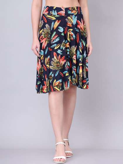 GRACIT Printed Flared Skirts
