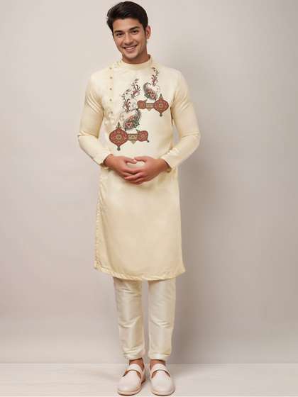 DEVOILER Printed Cotton Kurta