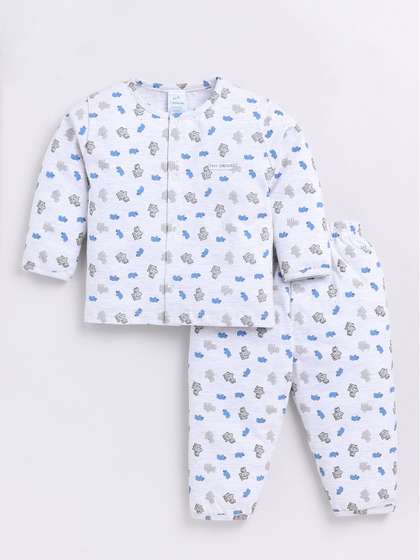 Dollar Kid Super Soft
                    Printed Long Sleeves Night Suit With Trouser