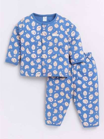 Dollar Kid Super Soft
                    Printed Long Sleeves Night Suit With Trouser