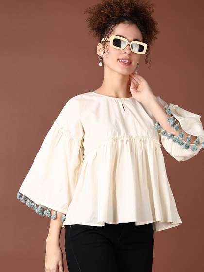 V-Mart Bell Sleeve Cotton Top