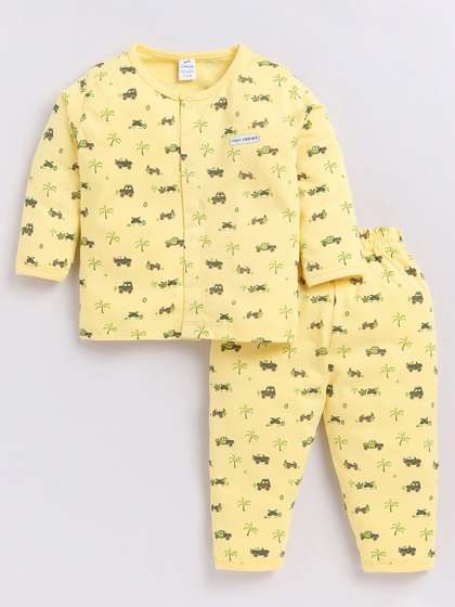 Dollar Kid Super Soft
                    Printed Long Sleeves Night Suit With Trouser