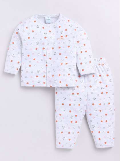 Dollar Kid Super Soft
                    Printed Long Sleeves Night Suit With Trouser